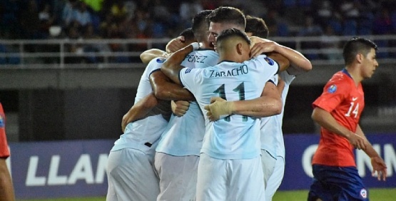 Argentina le ganó a Chile y avanza a paso firme en el Sudamericano Sub 23